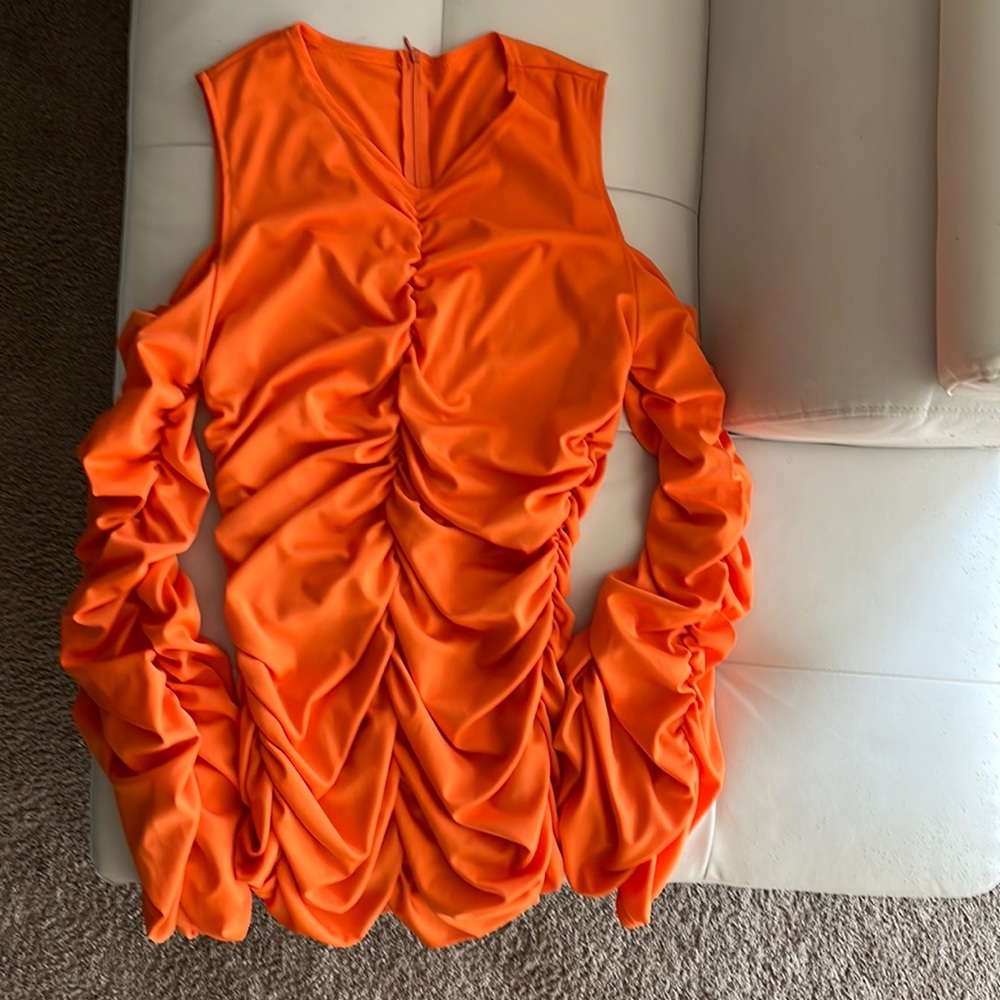 NEW Never Worn Neon Orange Dress✨